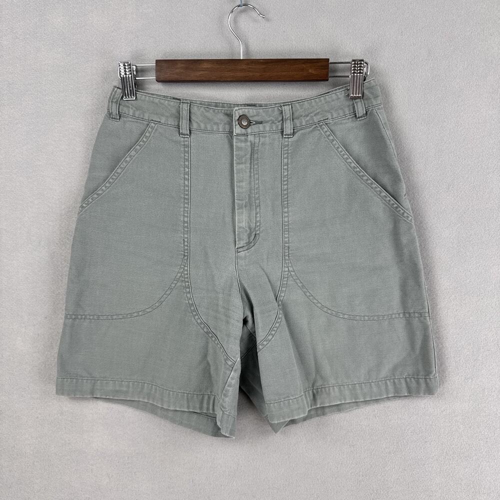 Patagonia Stand Up Shorts Womens 8 Grey Organic Cotton Twill Utility Hiking